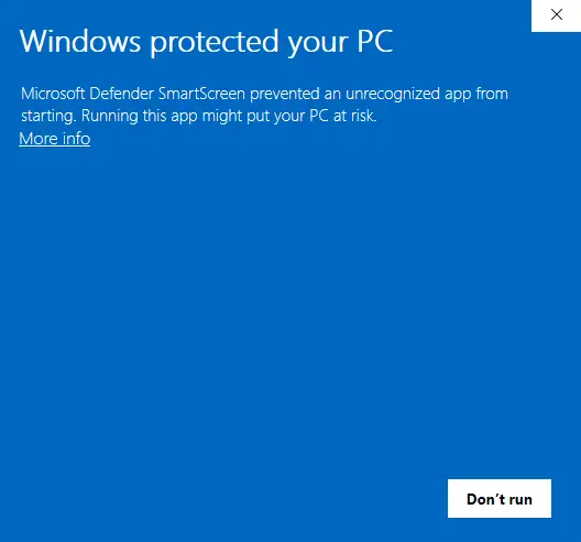CamViewer - Windows protected your PC